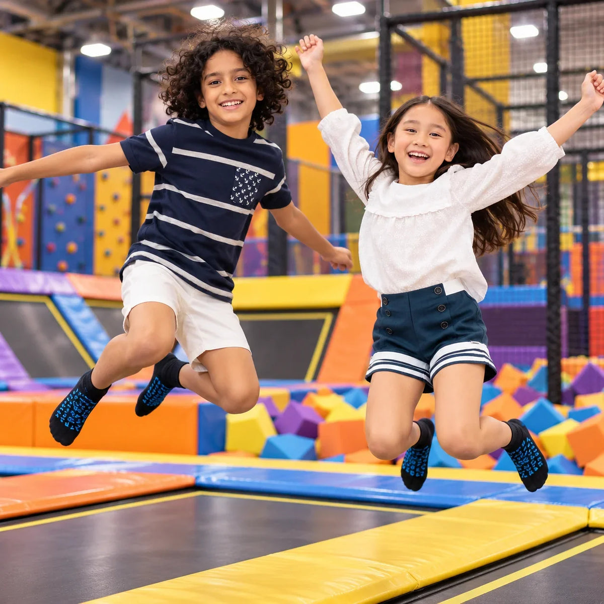 children playing happily