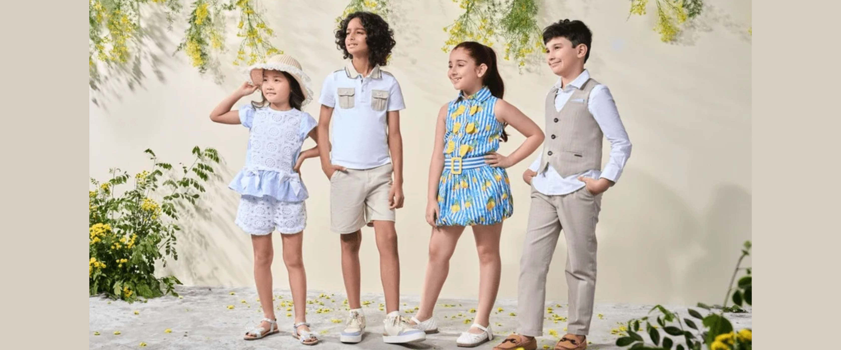 Kids wearing One Friday clothing collection