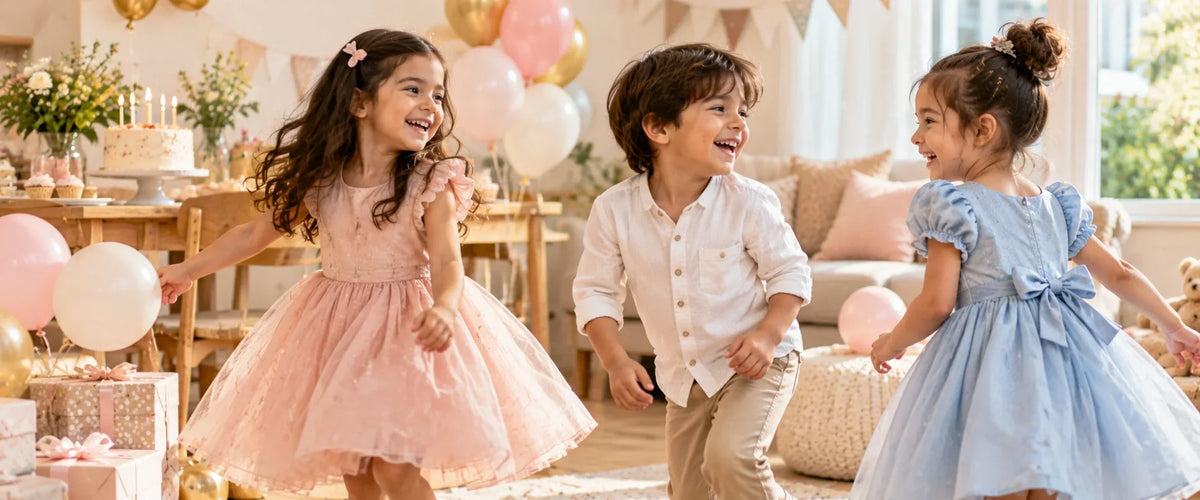 children in birthday party