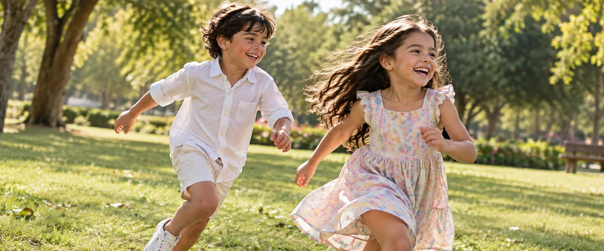 children on playground