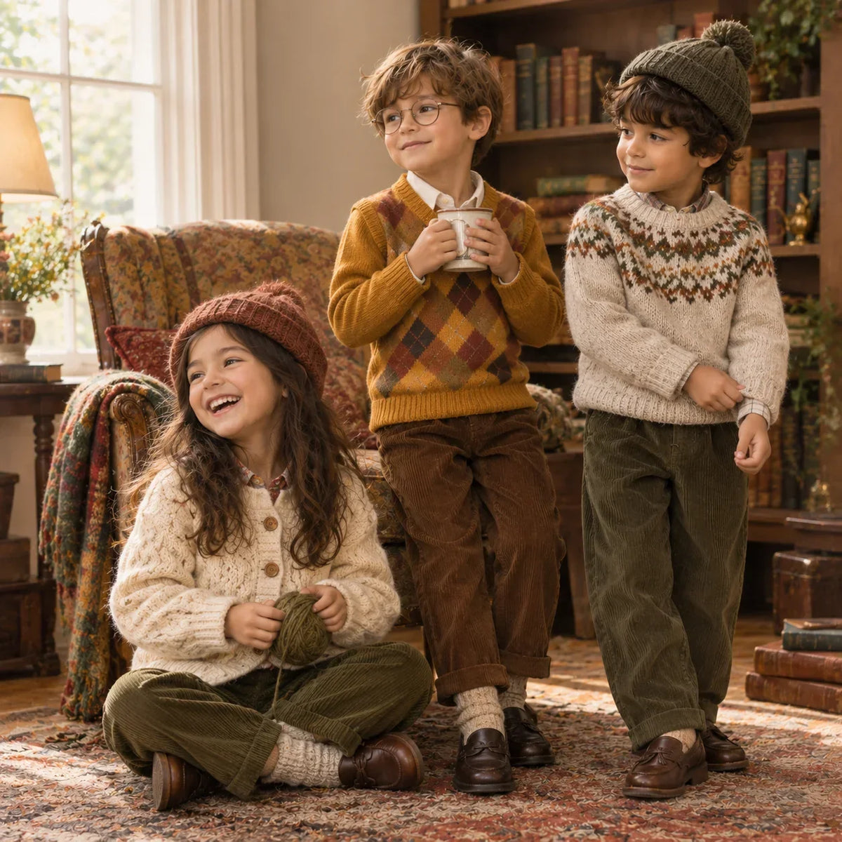 Grandparent-Inspired Style: Cardigans, Knits and Retro Sweaters for Kids
