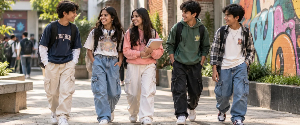 children roaming outside