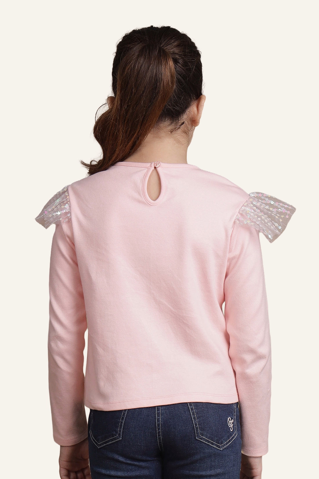 Girls Pink Top – Soft Cotton Fabric