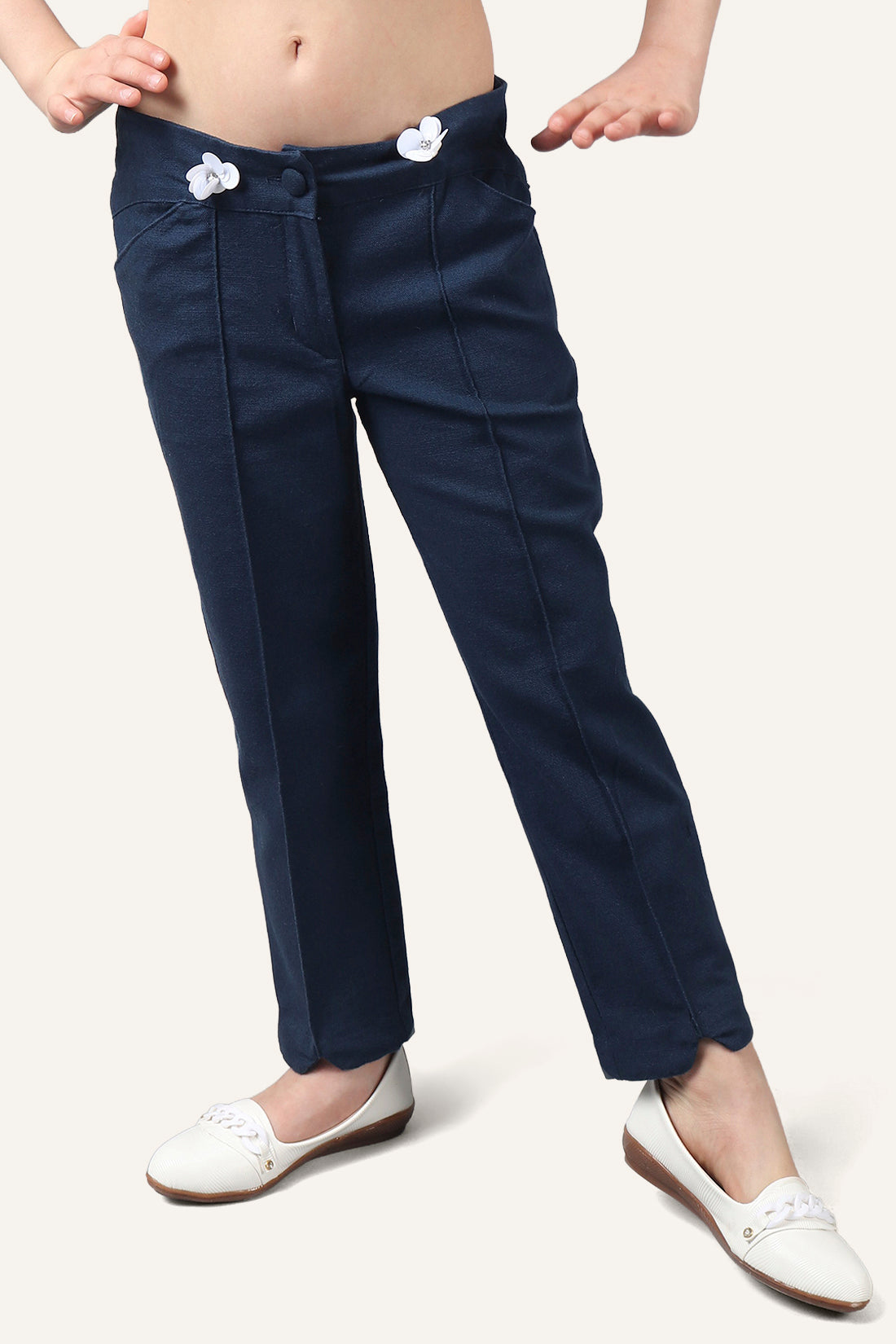 Girls Navy Blue Pants