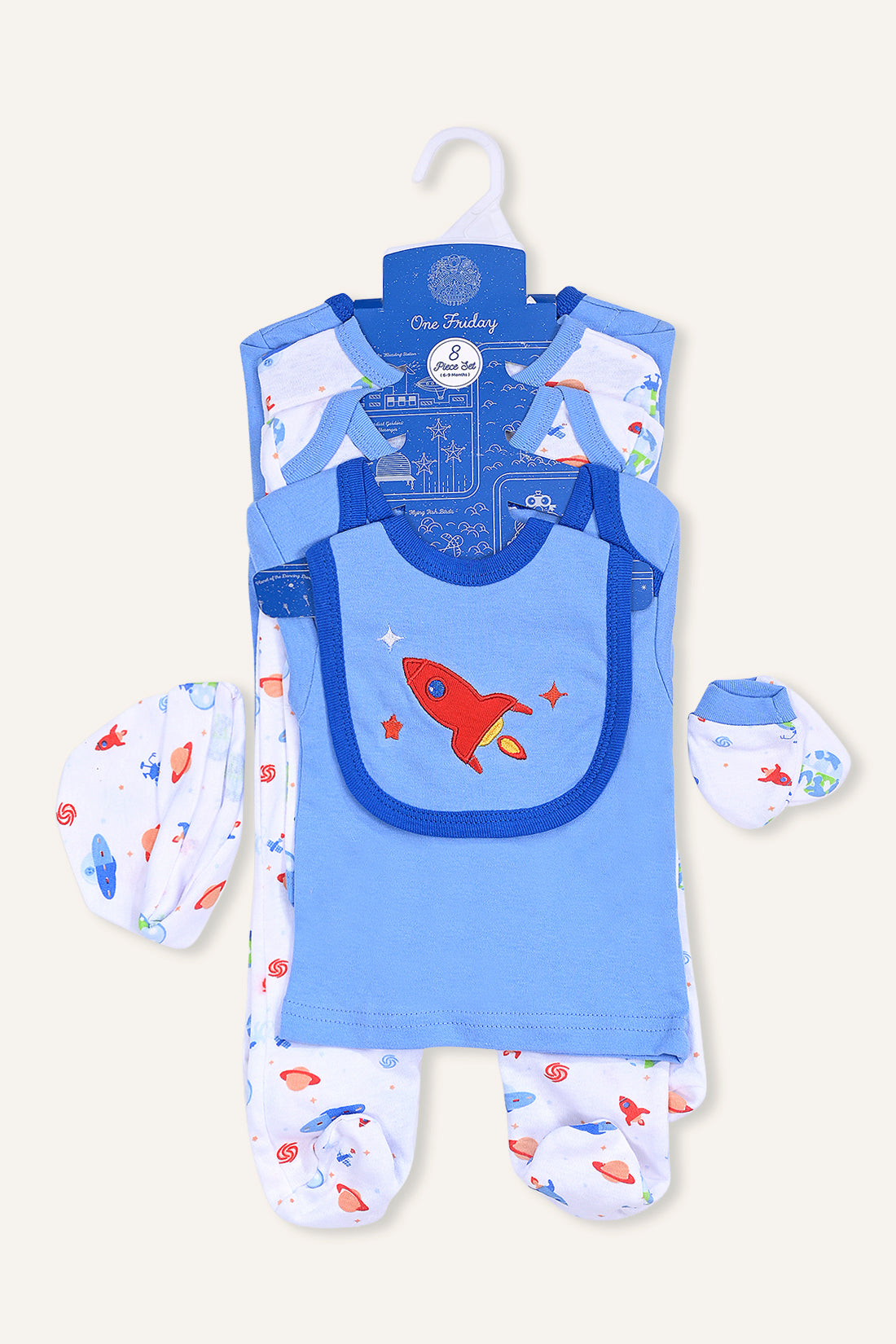 Baby Boys Blue With Multi Color Gift Sets
