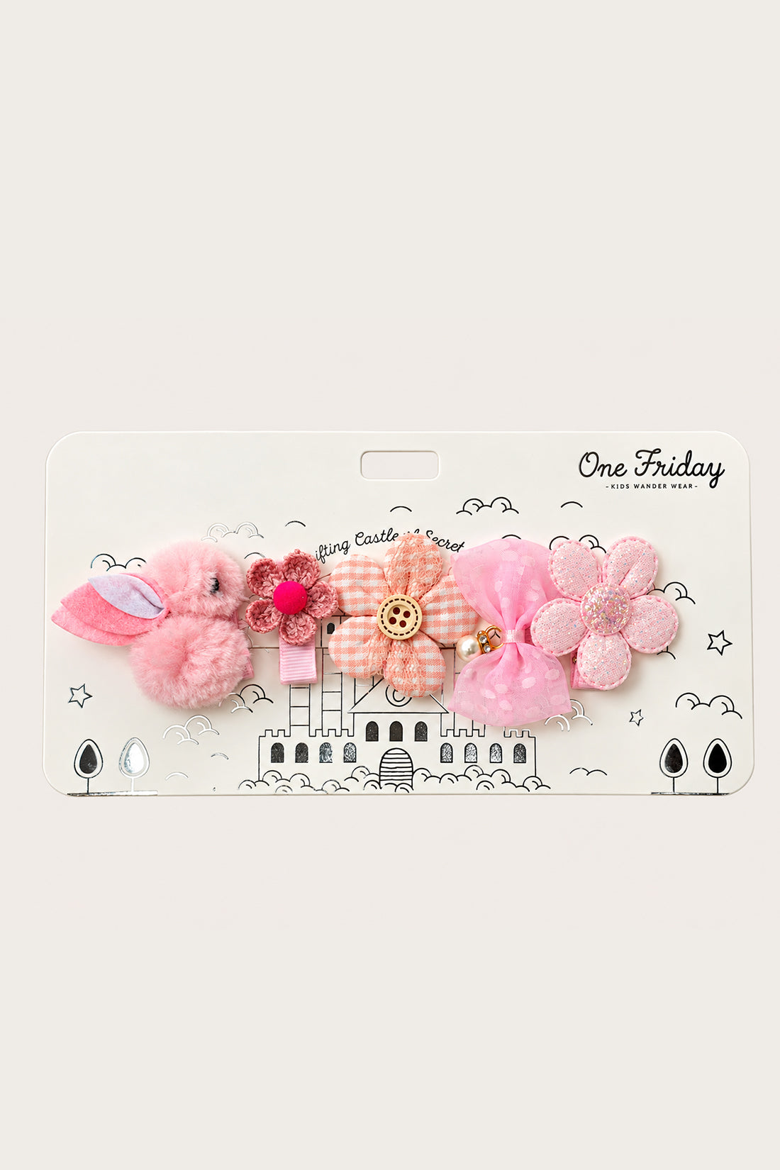 Girls Multicolour Solid Hair Clips