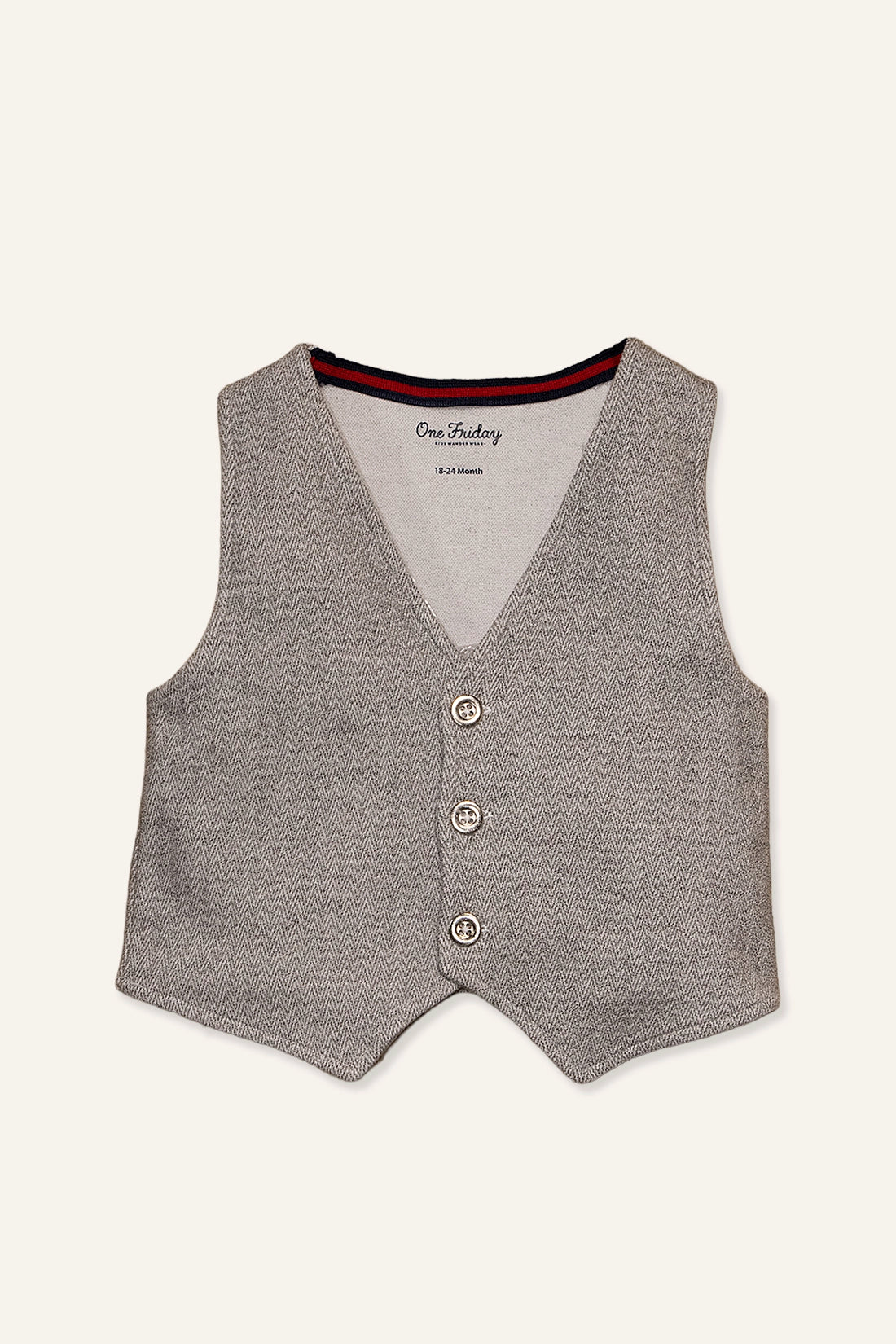 Baby Boys Grey 3 Piece Suit