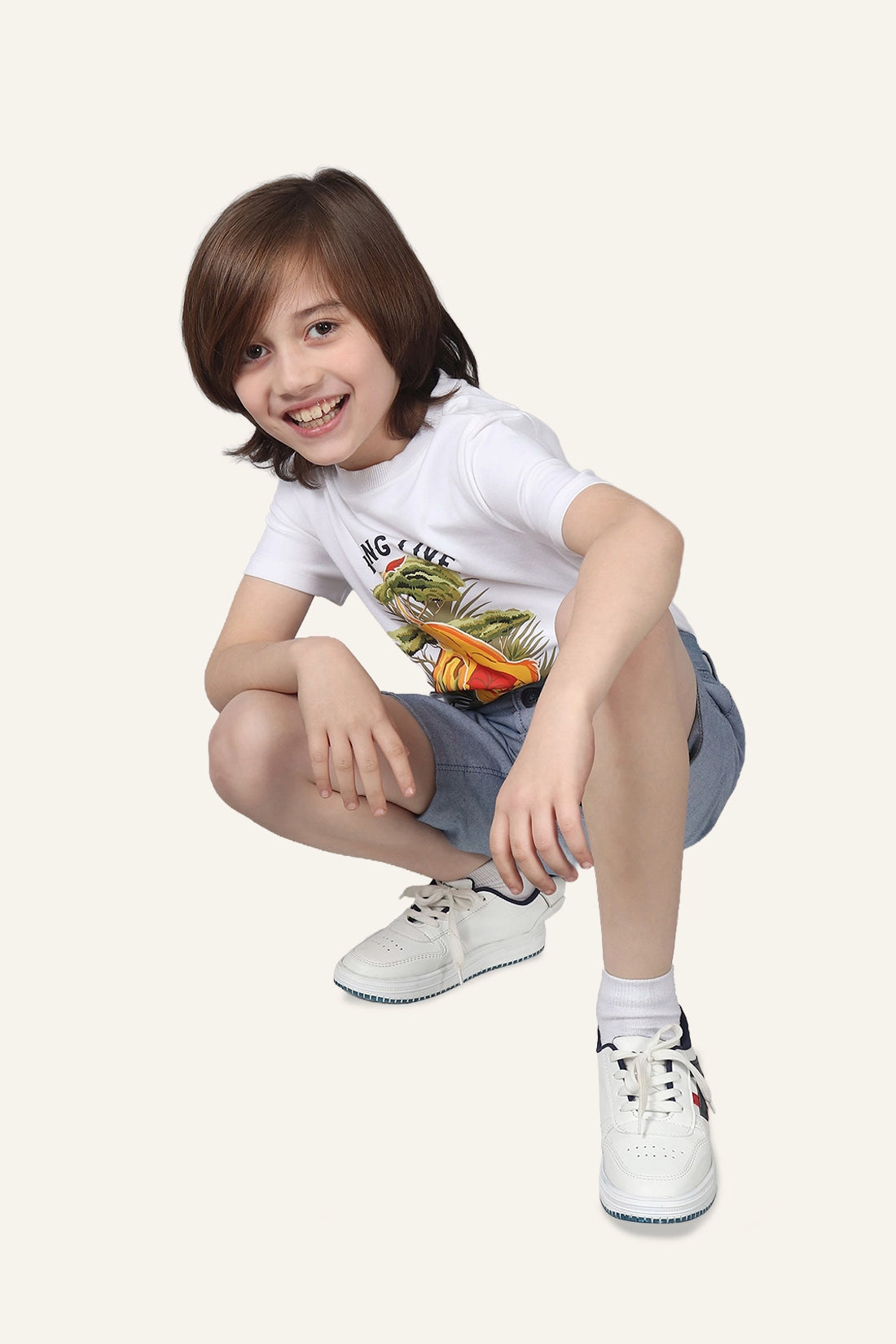 Boys Blue Cotton Shorts