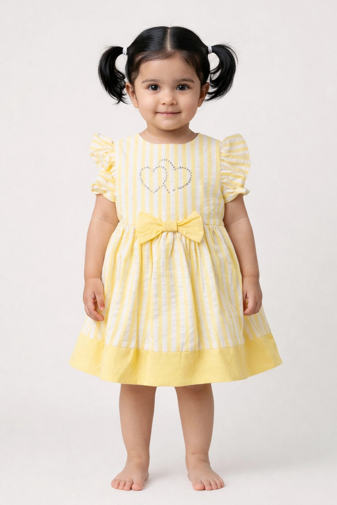 Baby Girls Multi Solid Cotton Dress