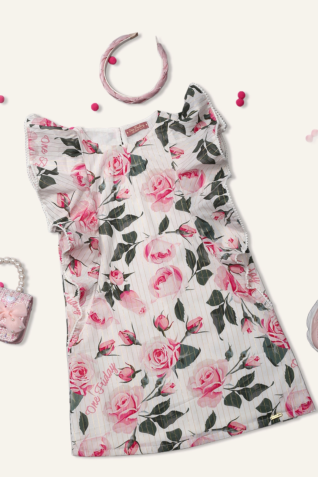 Girls Pink Rosa Dress