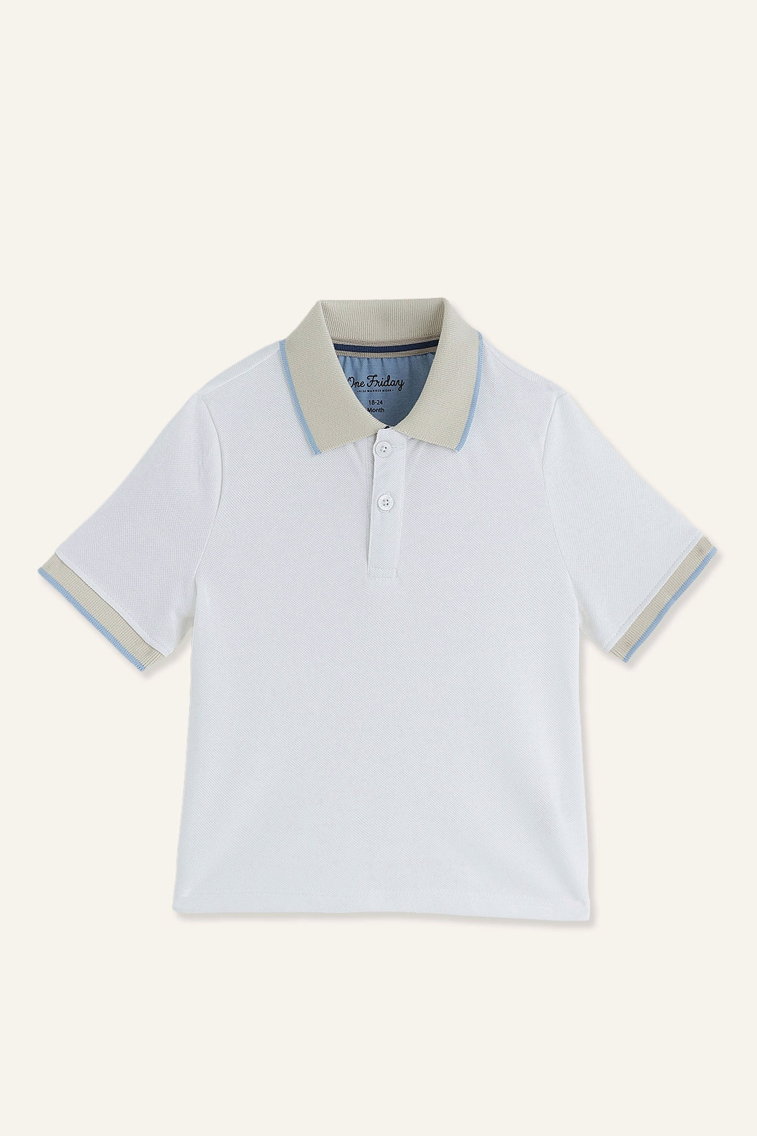 बेबी बॉयज़ वाइट शॉर्ट टी-शर्ट