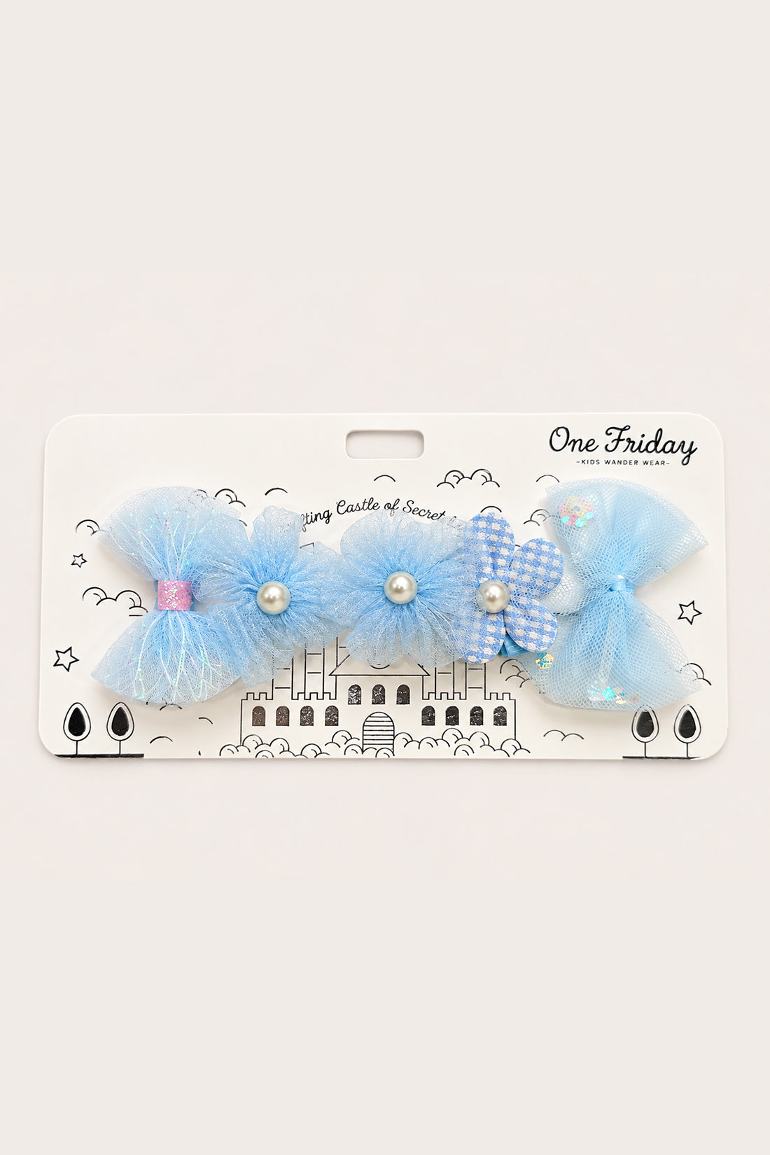 Girls Multicolour Metal Hair Clip Set