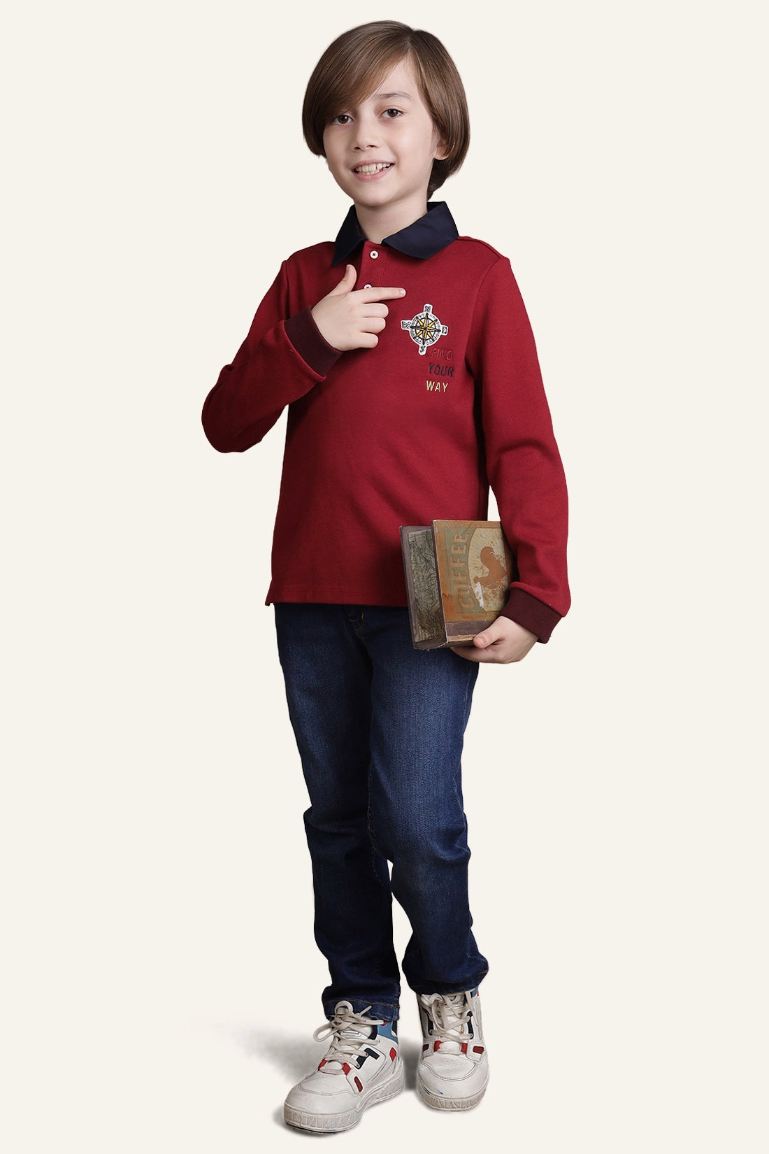 Boys Burgundy T-shirt