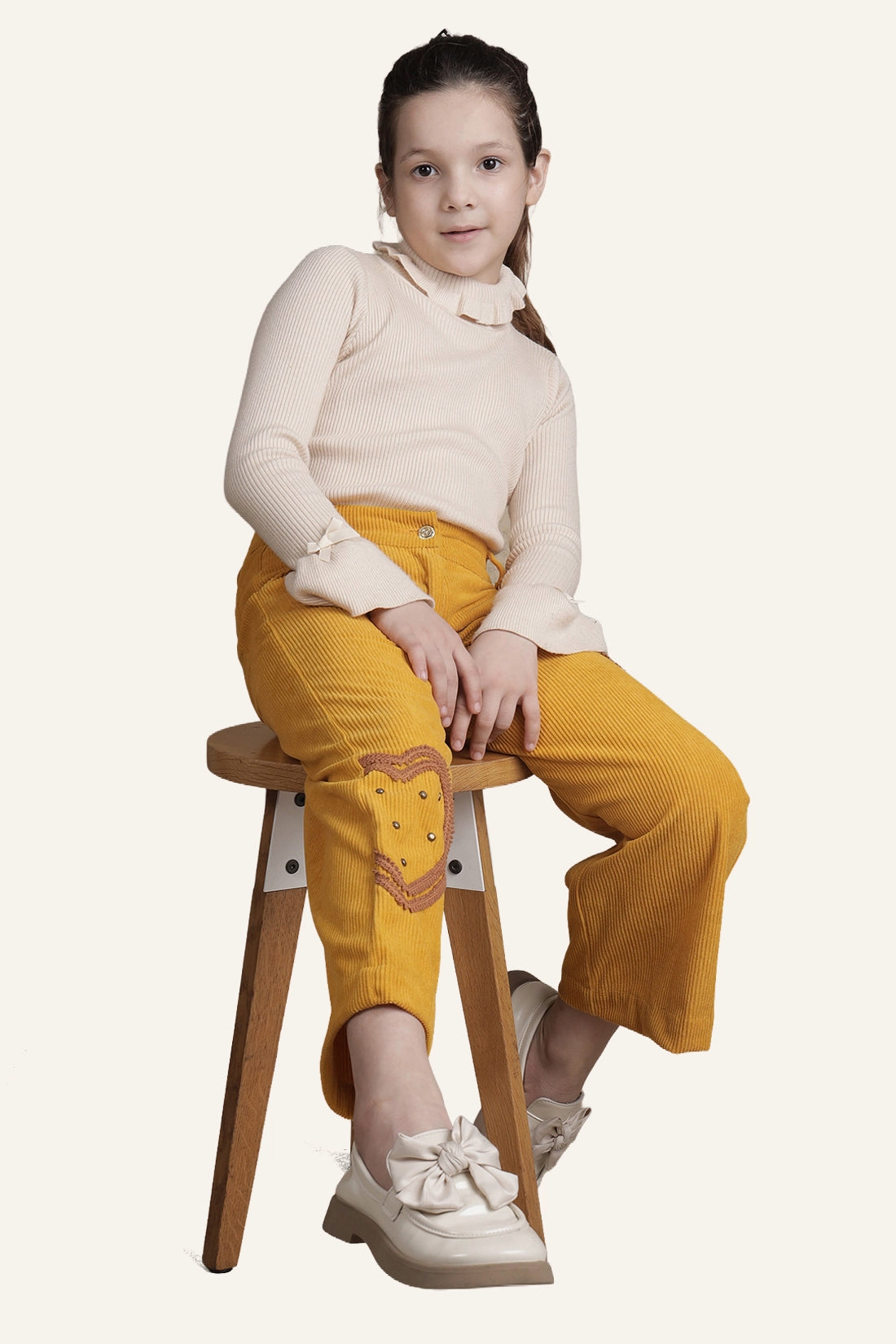 Girls Mustard Trouser