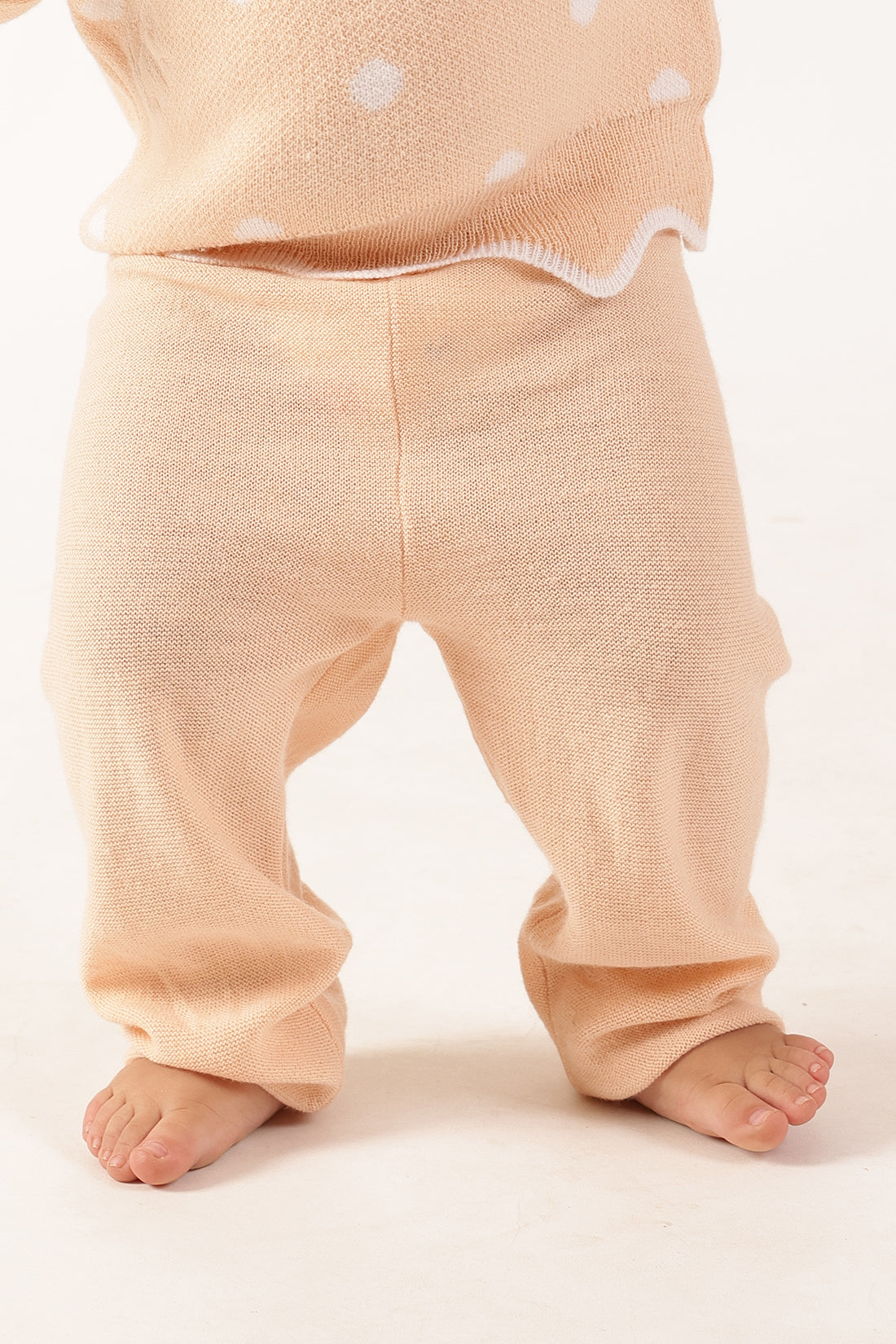 Baby Girls Peach Track Pant