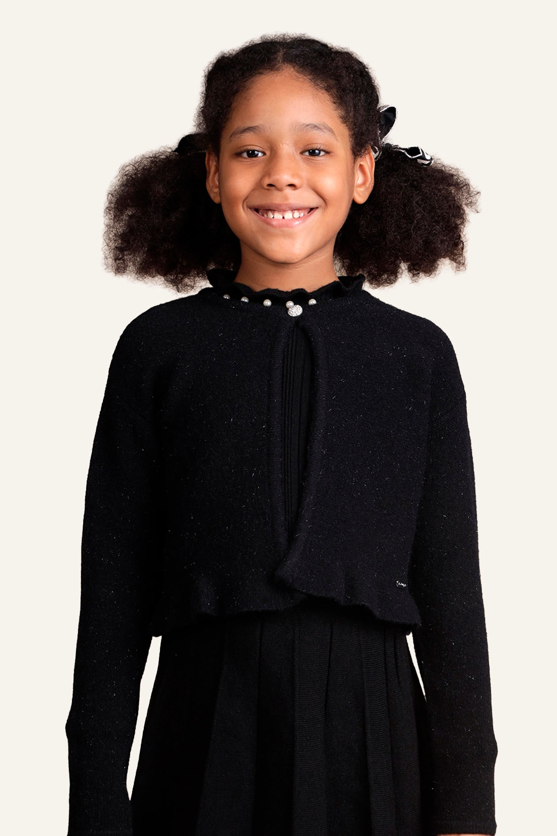 Girls Black Cardigan