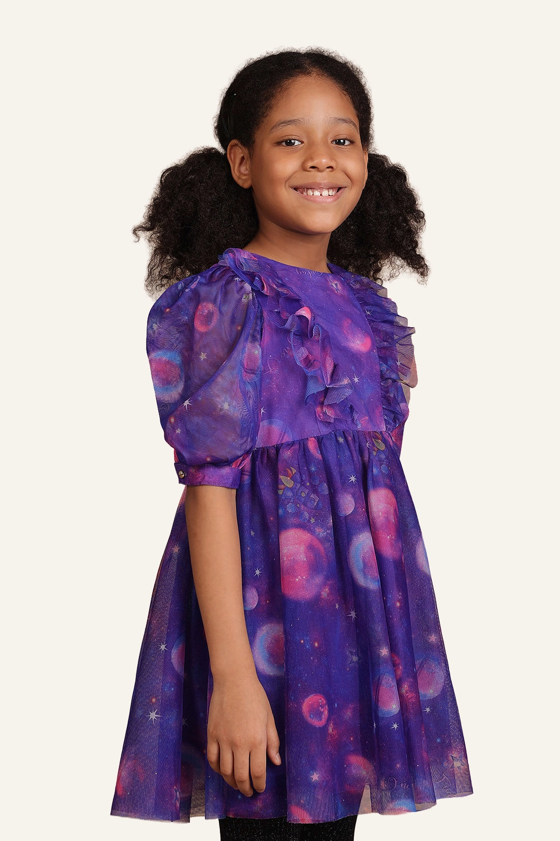 Buy Girls Purple Cosmic Theme Dress