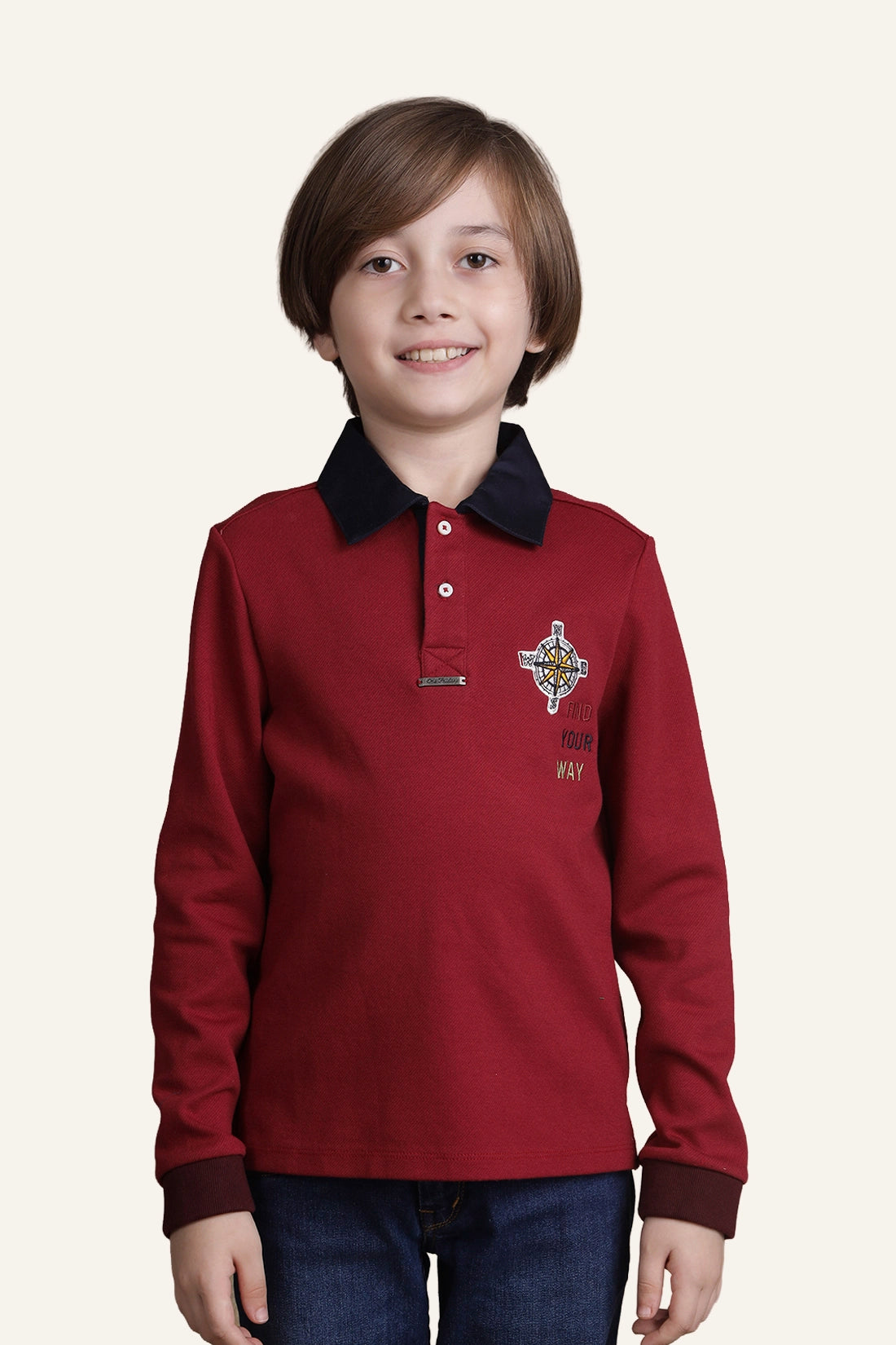 Boys Burgundy T-shirt