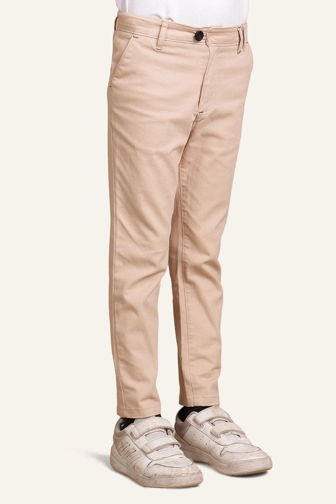 Boys Beige Slim fit Trouser