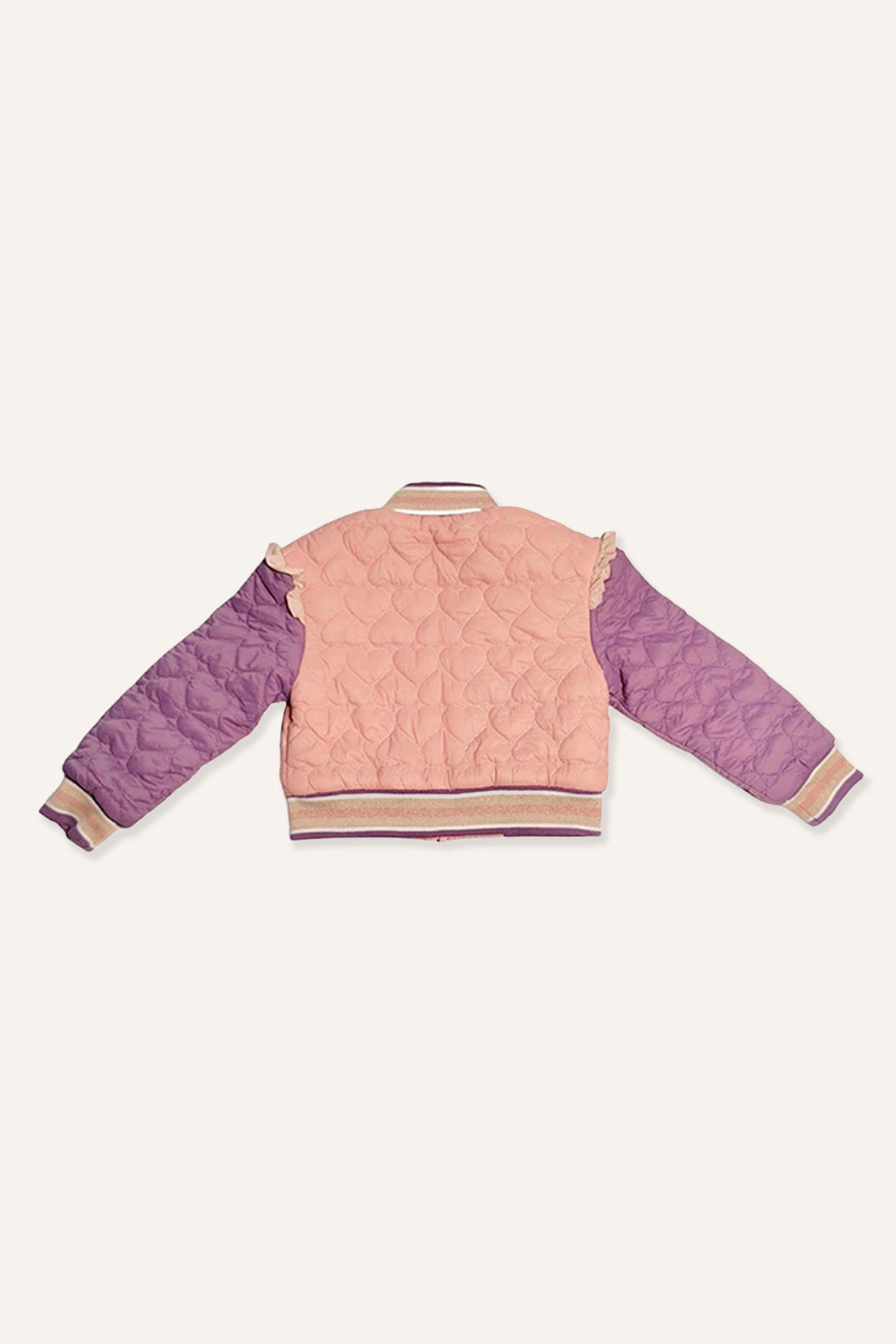 Girls Peach Heart Shape Jacket