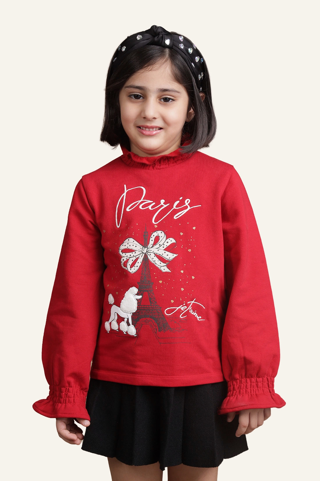 Girls Red Paris Top