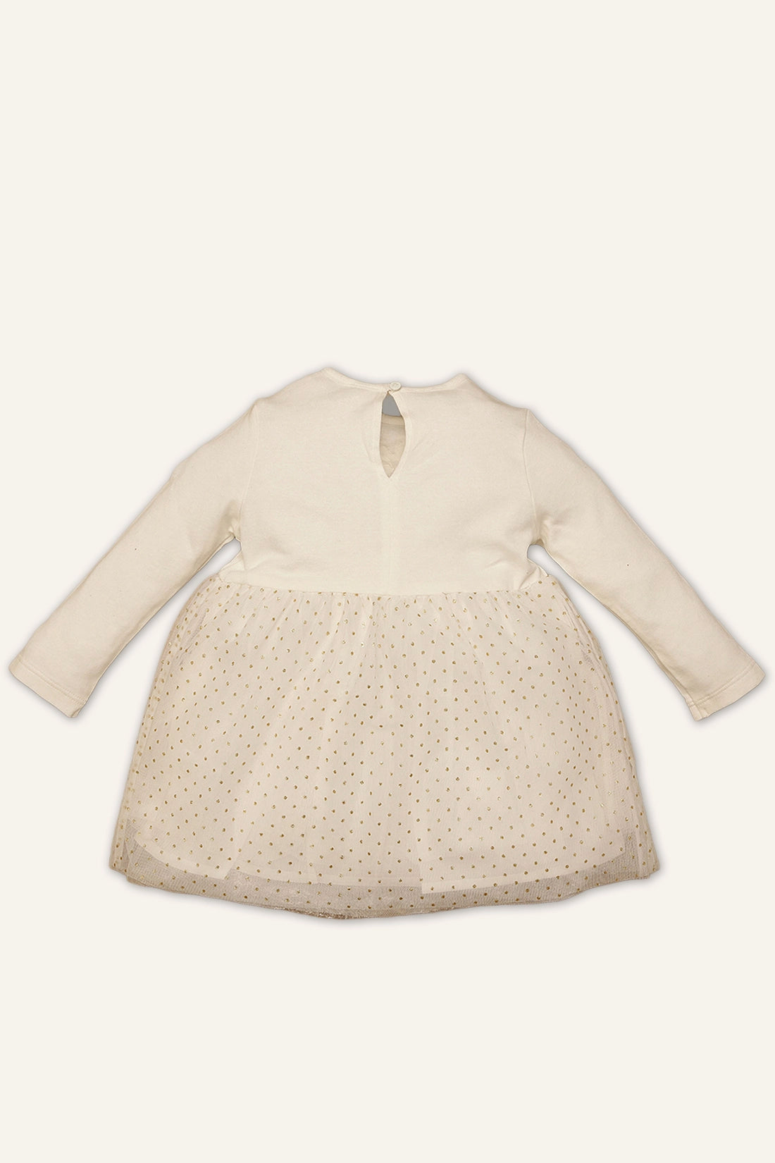 Baby Girls Off White Dress – Party Wear