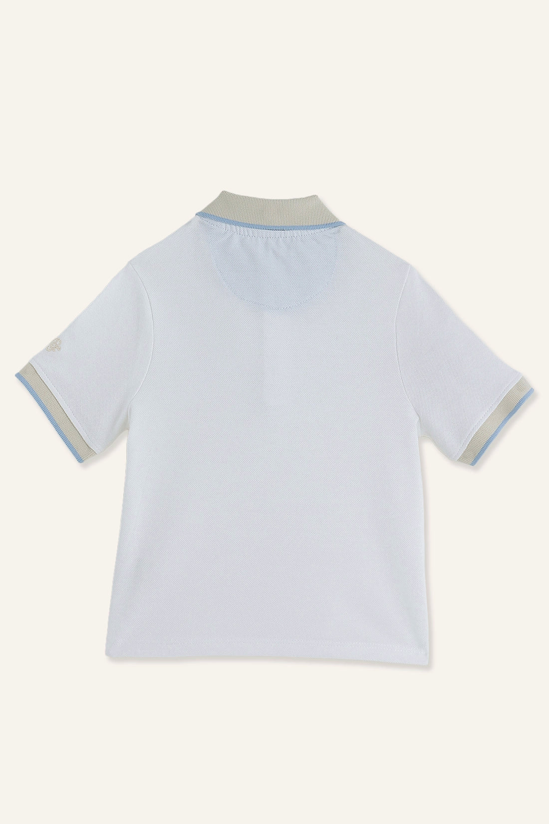 बेबी बॉयज़ वाइट शॉर्ट टी-शर्ट