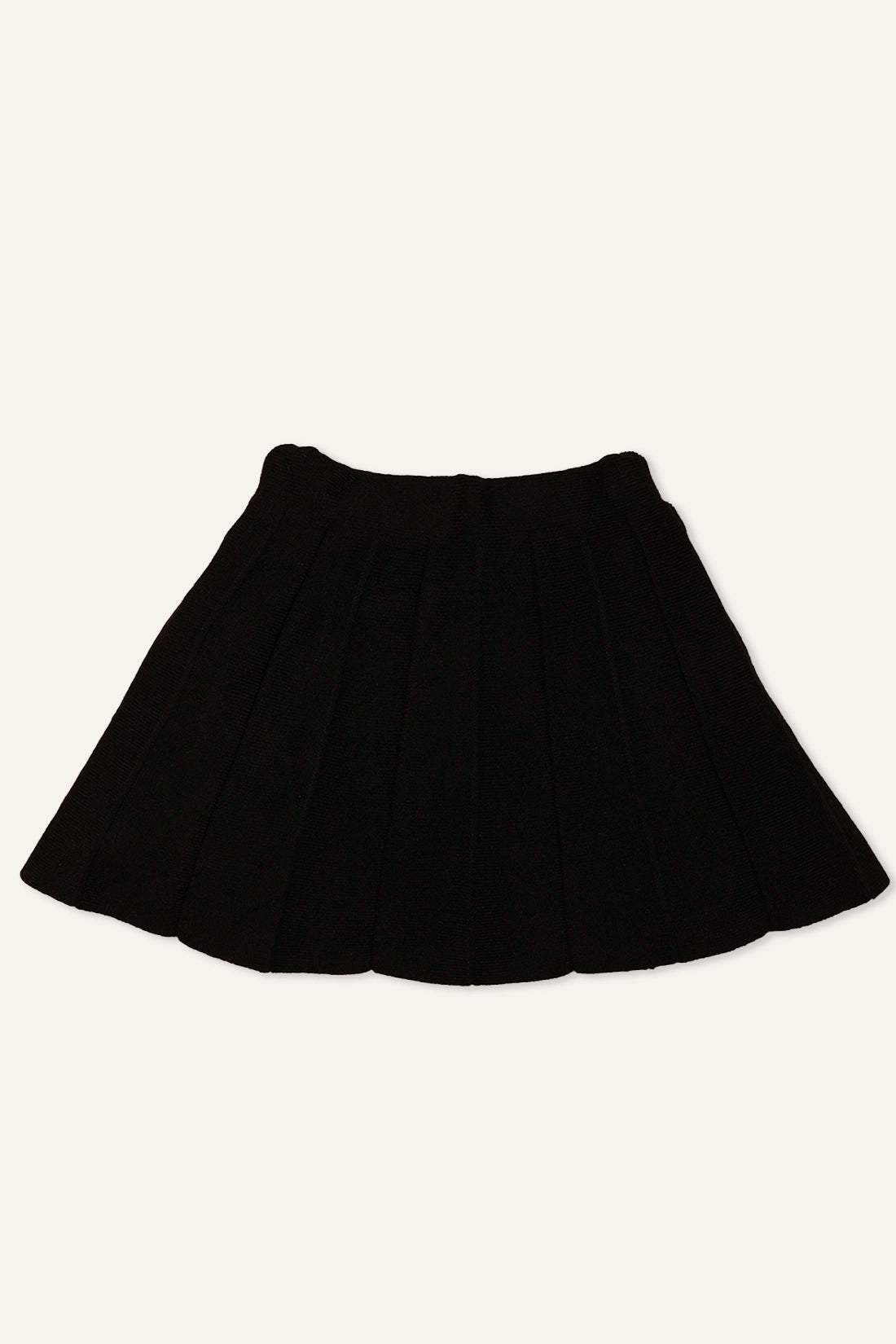 Girls Black Solid Skirt