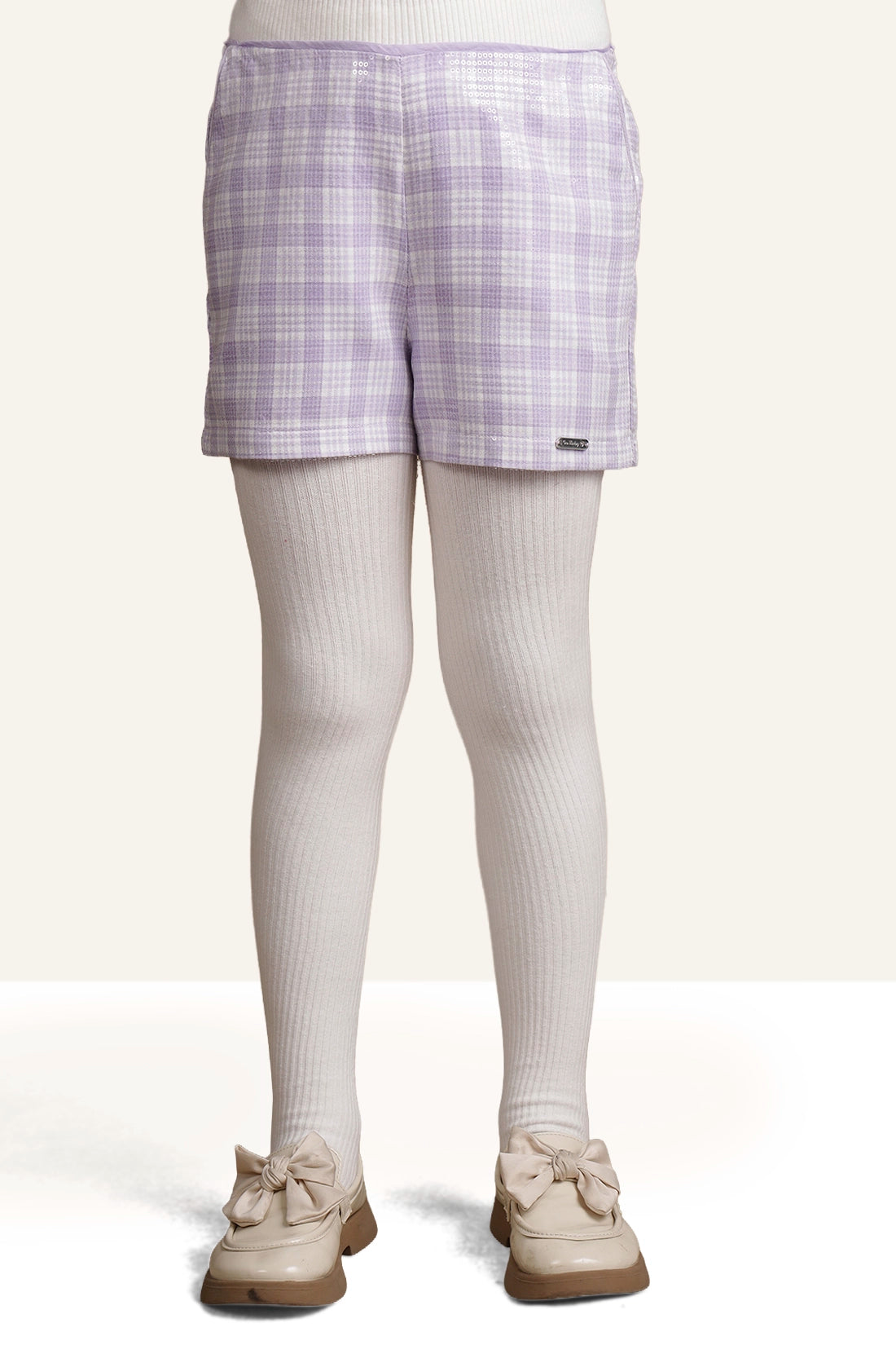 Girls Lilac Sequence Short