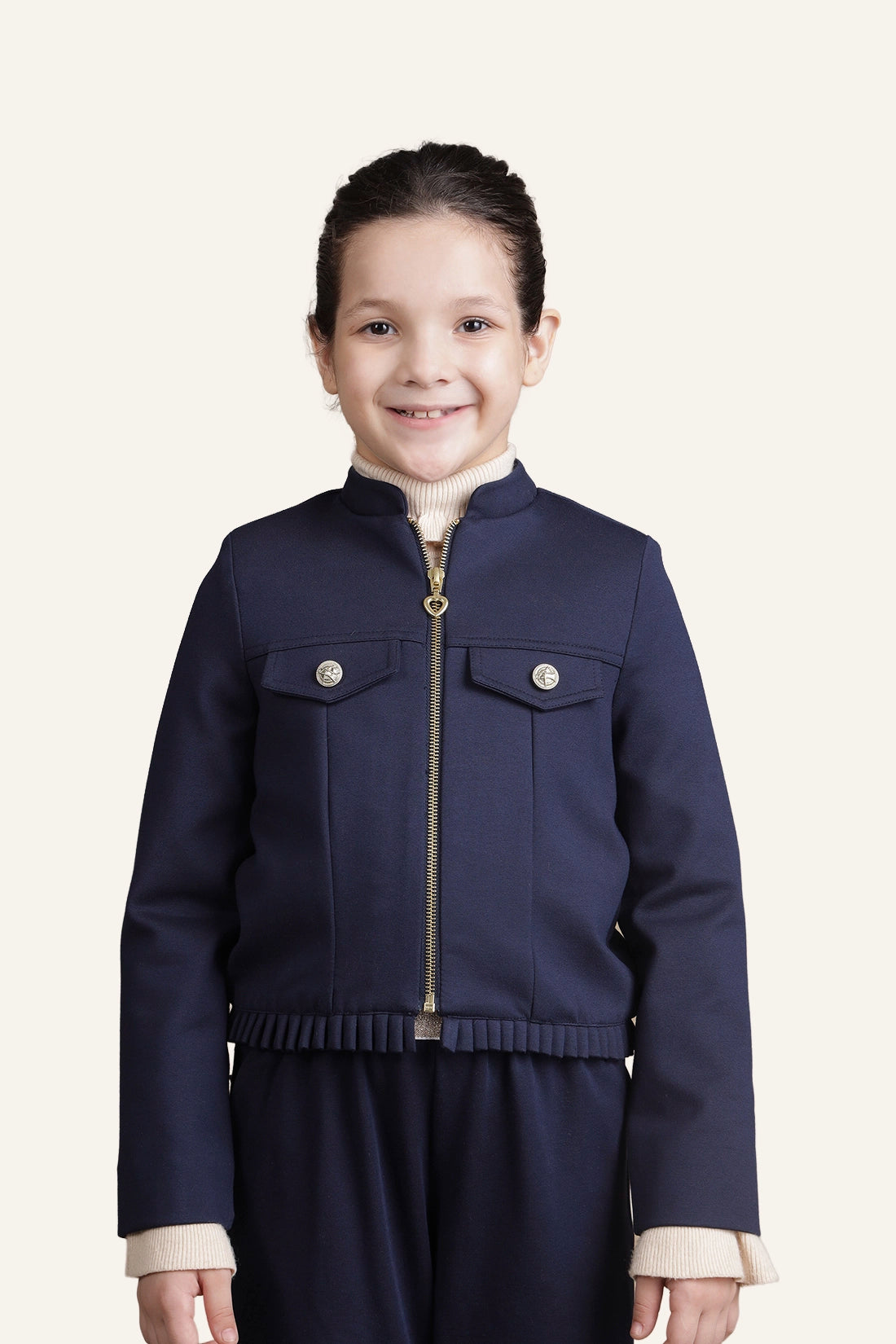Girls Navy Blue Jacket