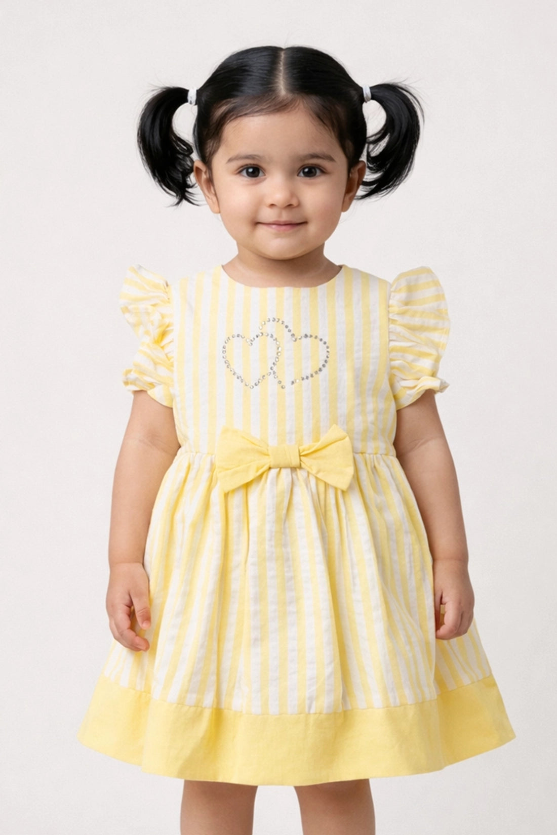 Baby Girls Multi Solid Cotton Dress