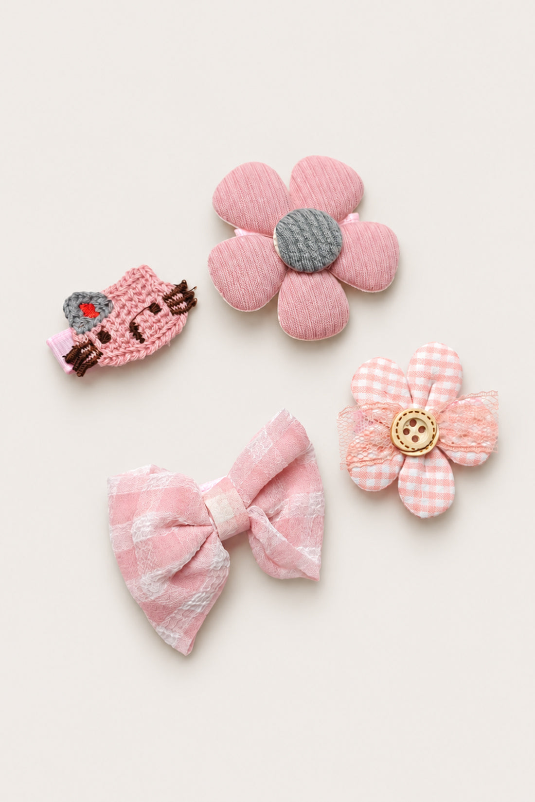 Girls Multicolour Solid Metal Hair Clip Set
