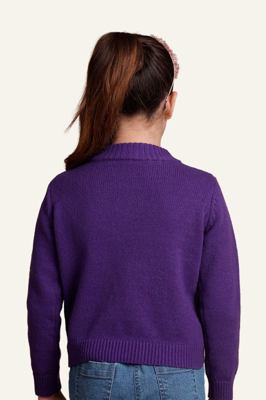 Girls Purple Sweater