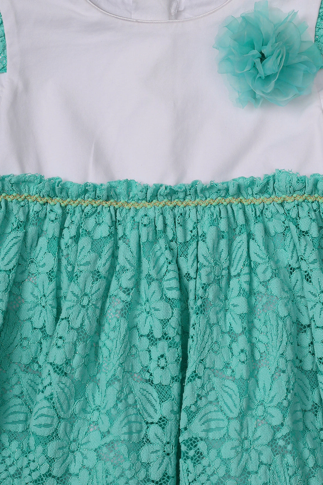 छोटी लड़कियों के लिए मिंट लेस ड्रेस