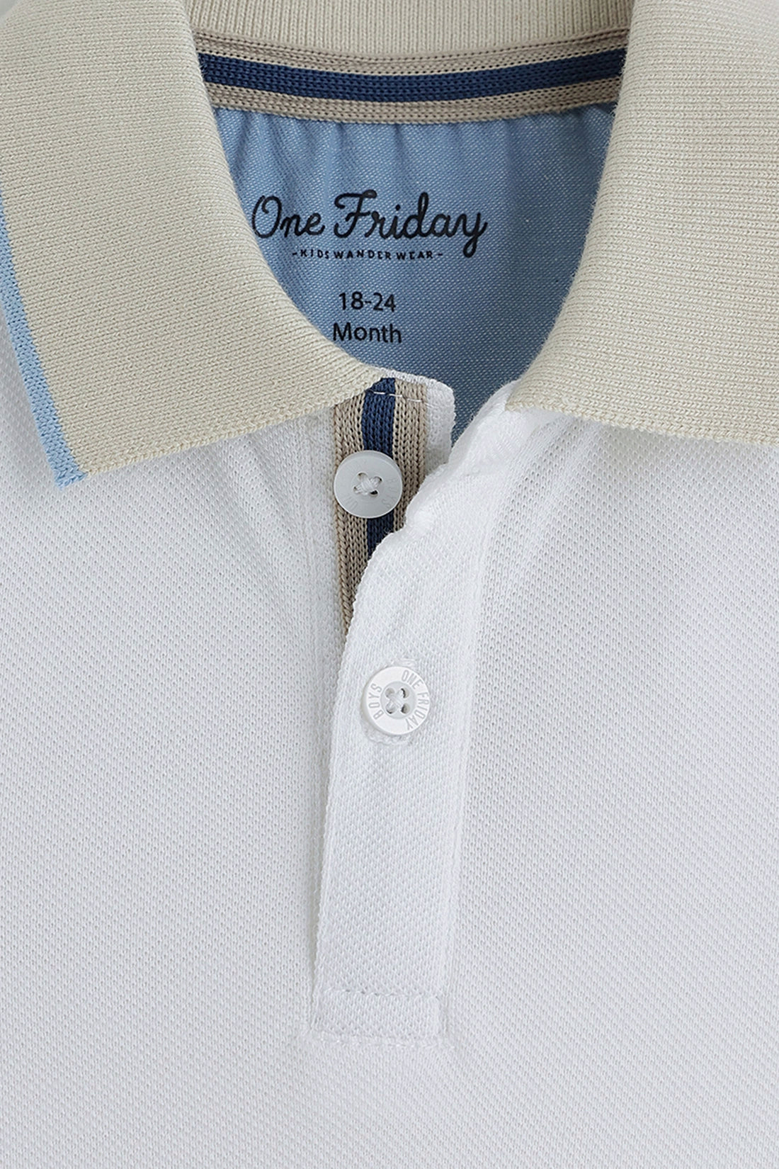 बेबी बॉयज़ वाइट शॉर्ट टी-शर्ट