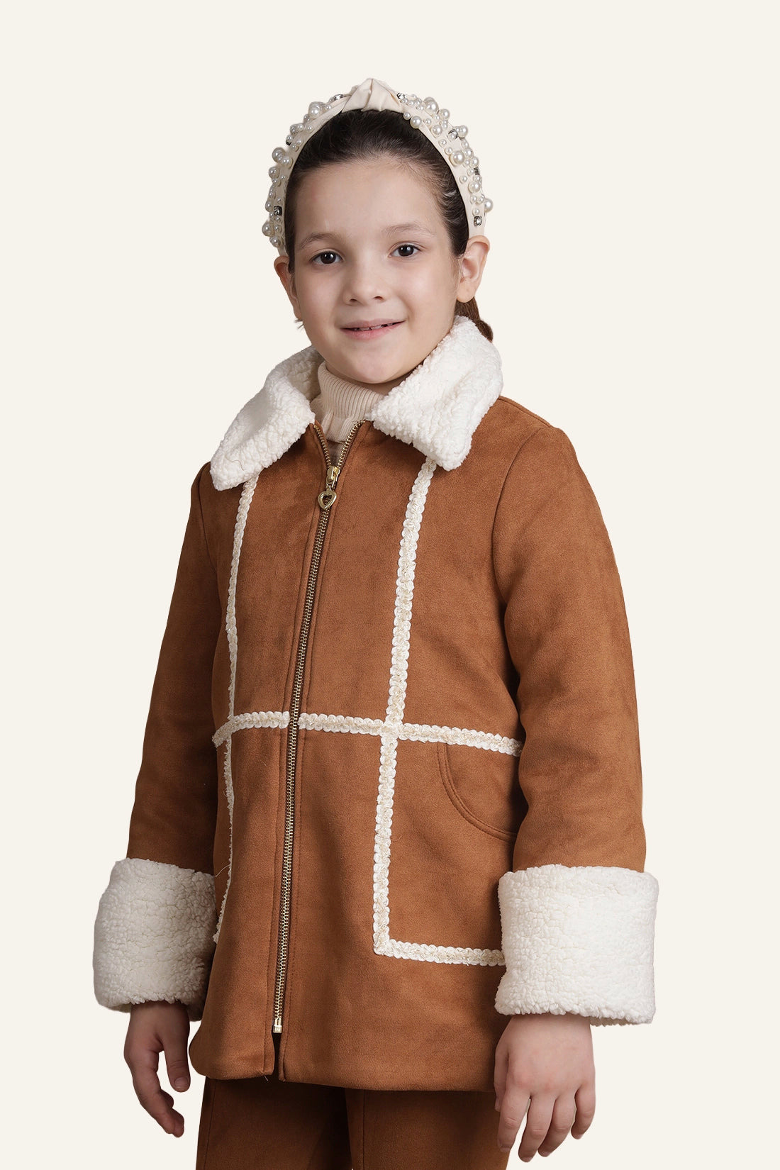 Girls Coffee Overcoat