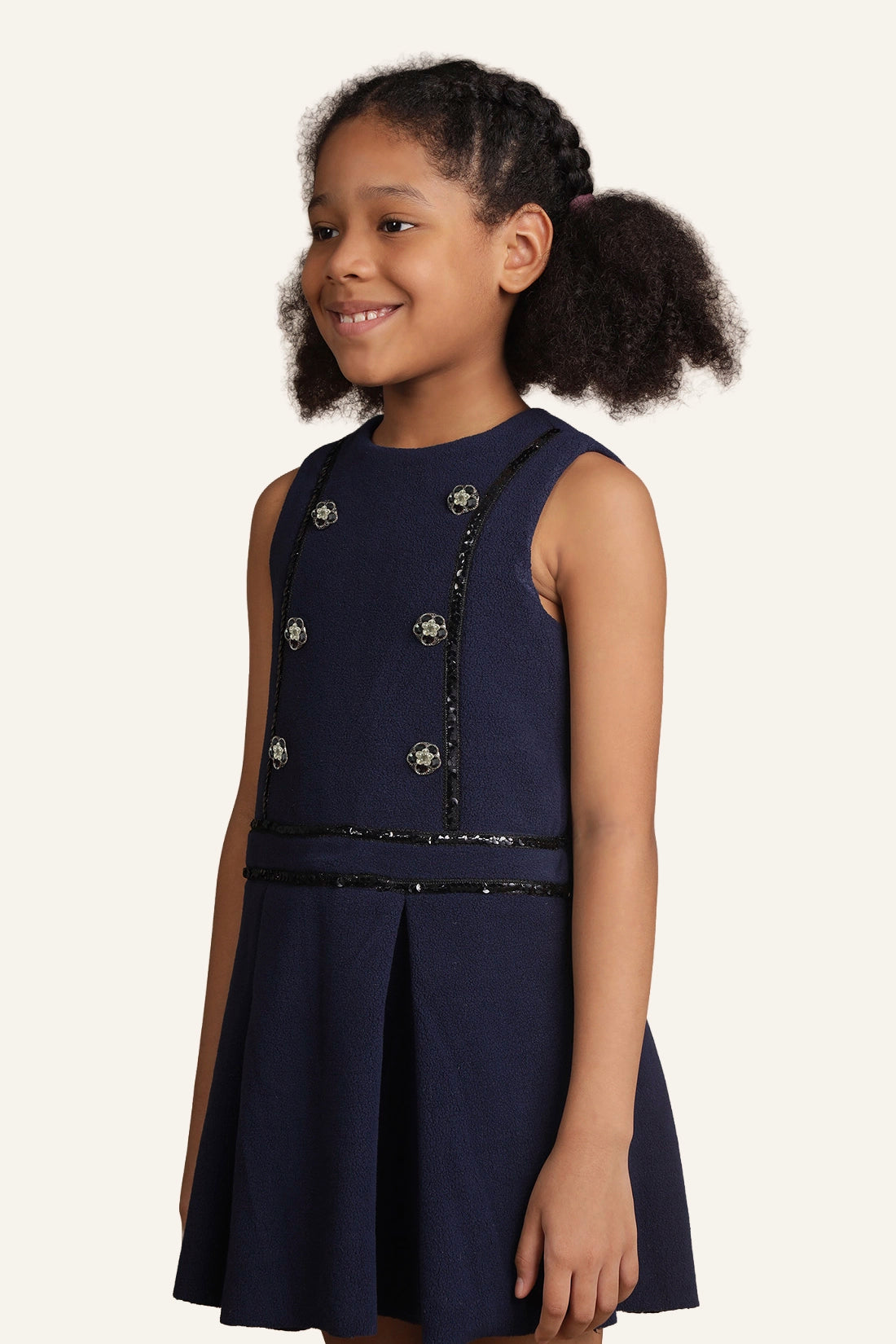 Girls Navy Blue Dress