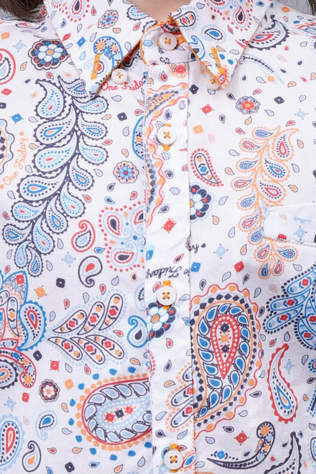 Boys Paisley Printed Shirt