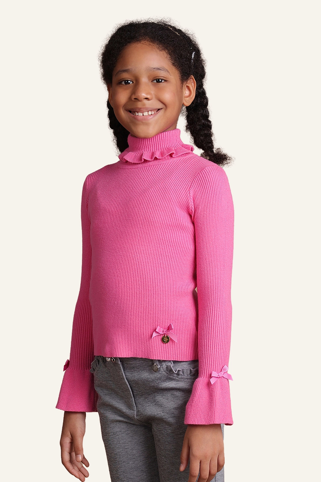 Girls Pink Jumper