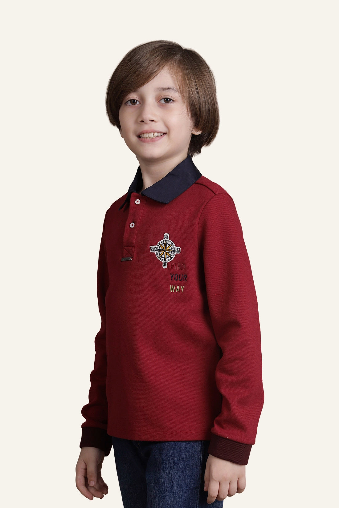 Boys Burgundy T-shirt
