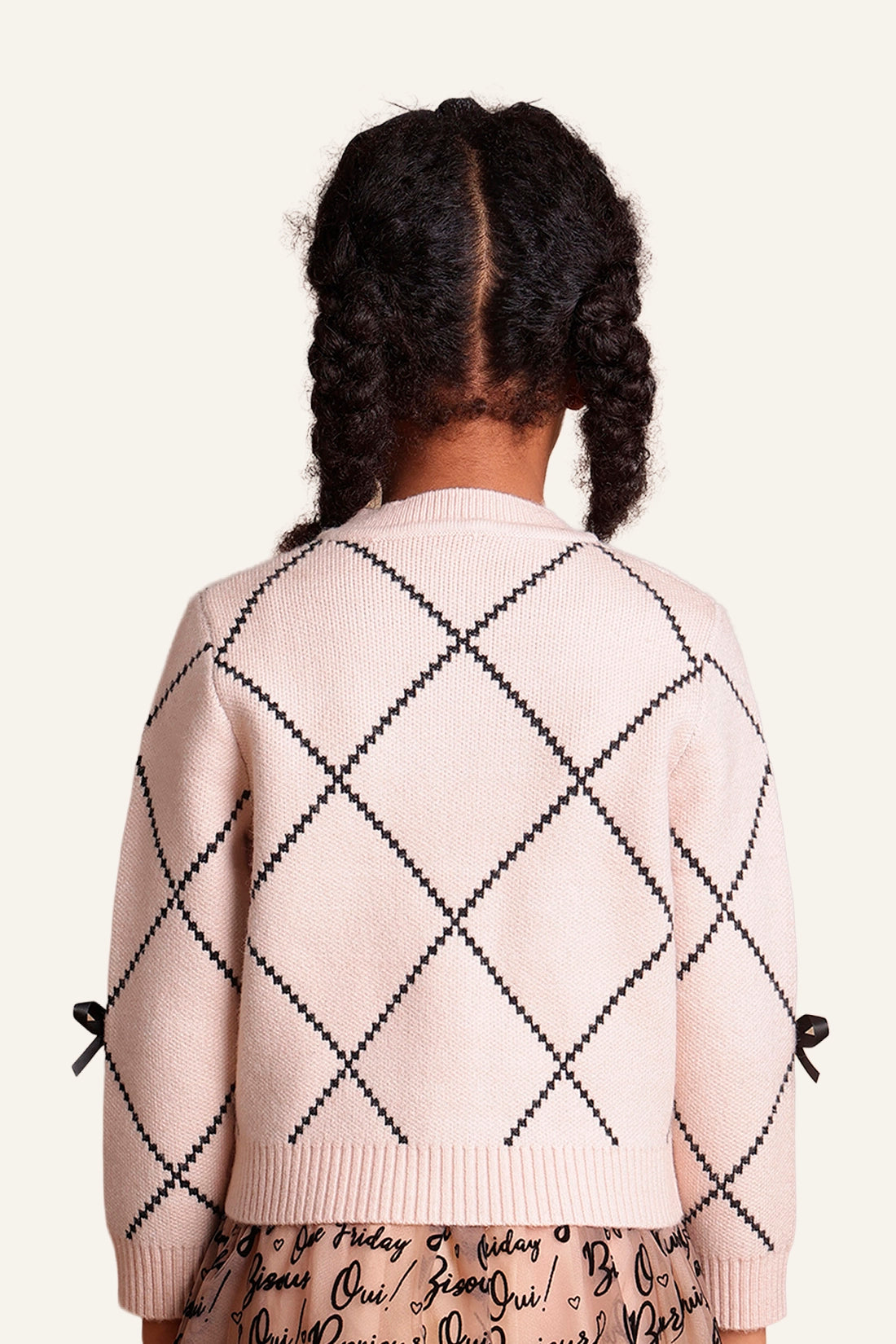 Girls Nude Solid Sweater