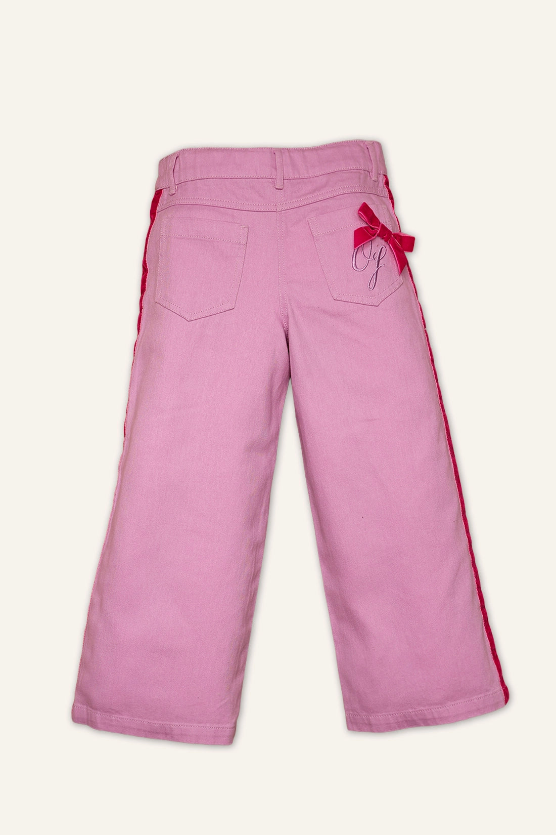 Girls Bubblegum Pink Flared Jeans