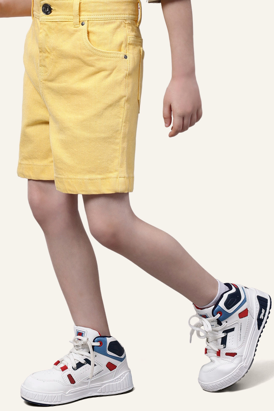 Boys Yellow Denim Shorts