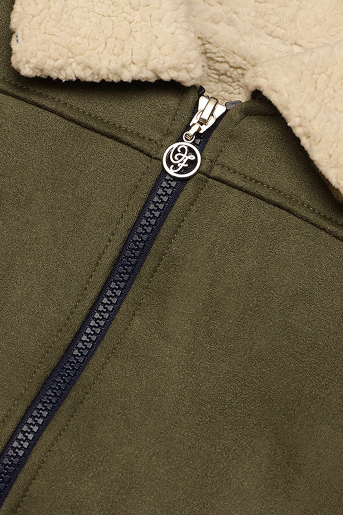 Boys Green Solid Jacket