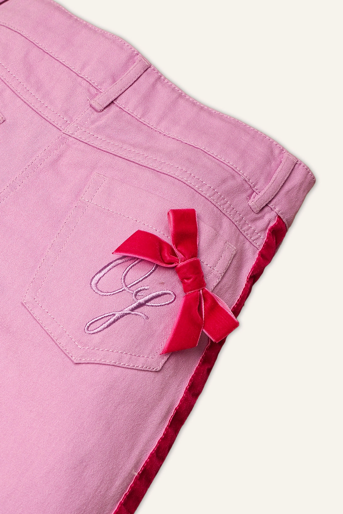 Girls Bubblegum Pink Flared Jeans