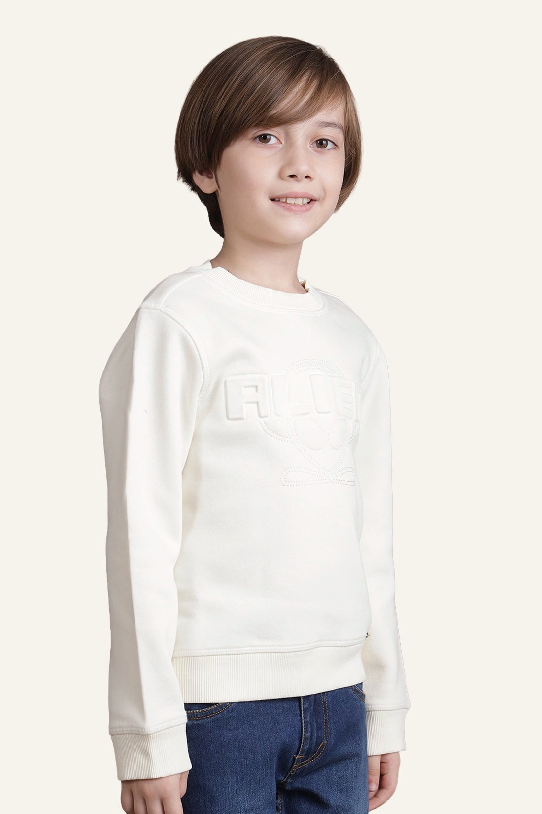 Boys Off White Alien Theme Sweat Shirt
