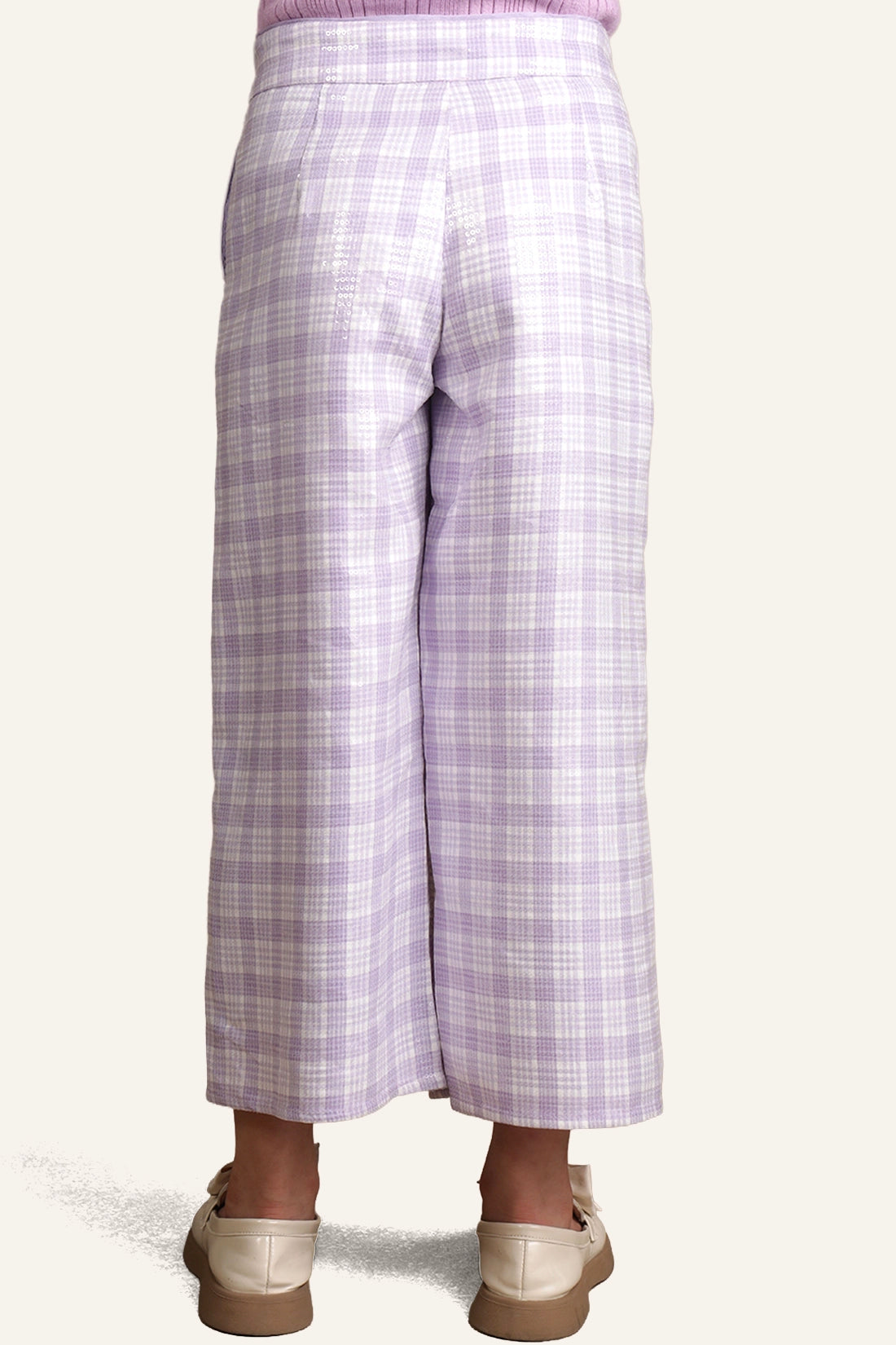 Girls Lilac Sequence Trouser