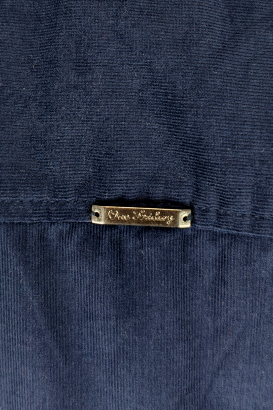 Boys Navy Blue Cotton Corduroy Shirt