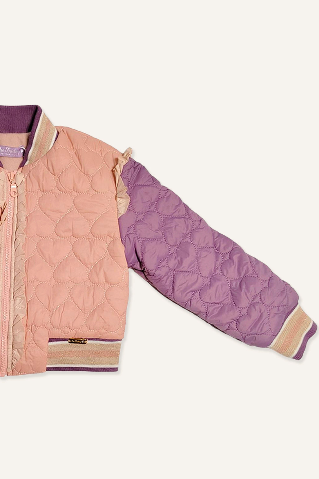 Girls Peach Heart Shape Jacket