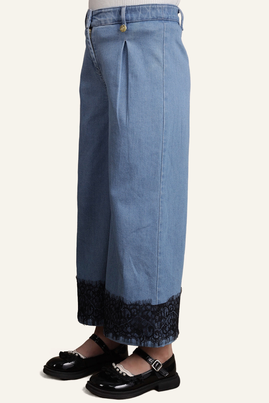 Girls Blue Denim Pants